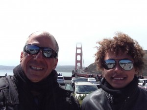 Shai and I after we crossed the Golden Gate Bridge