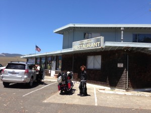 Our first stop for a snack along the coast.