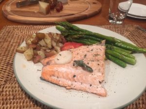 Salmon dinner 