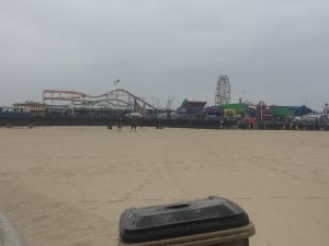 The fun zone at the Santa Monica Pier